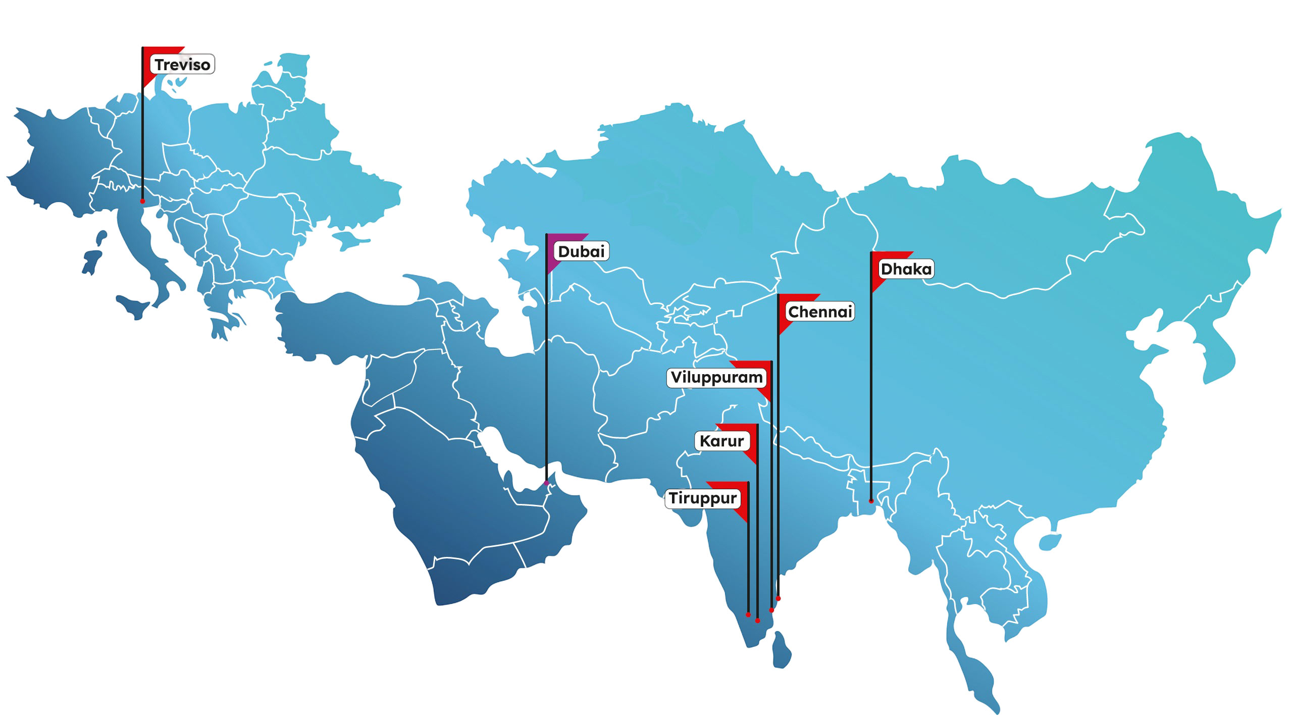 Global presence map